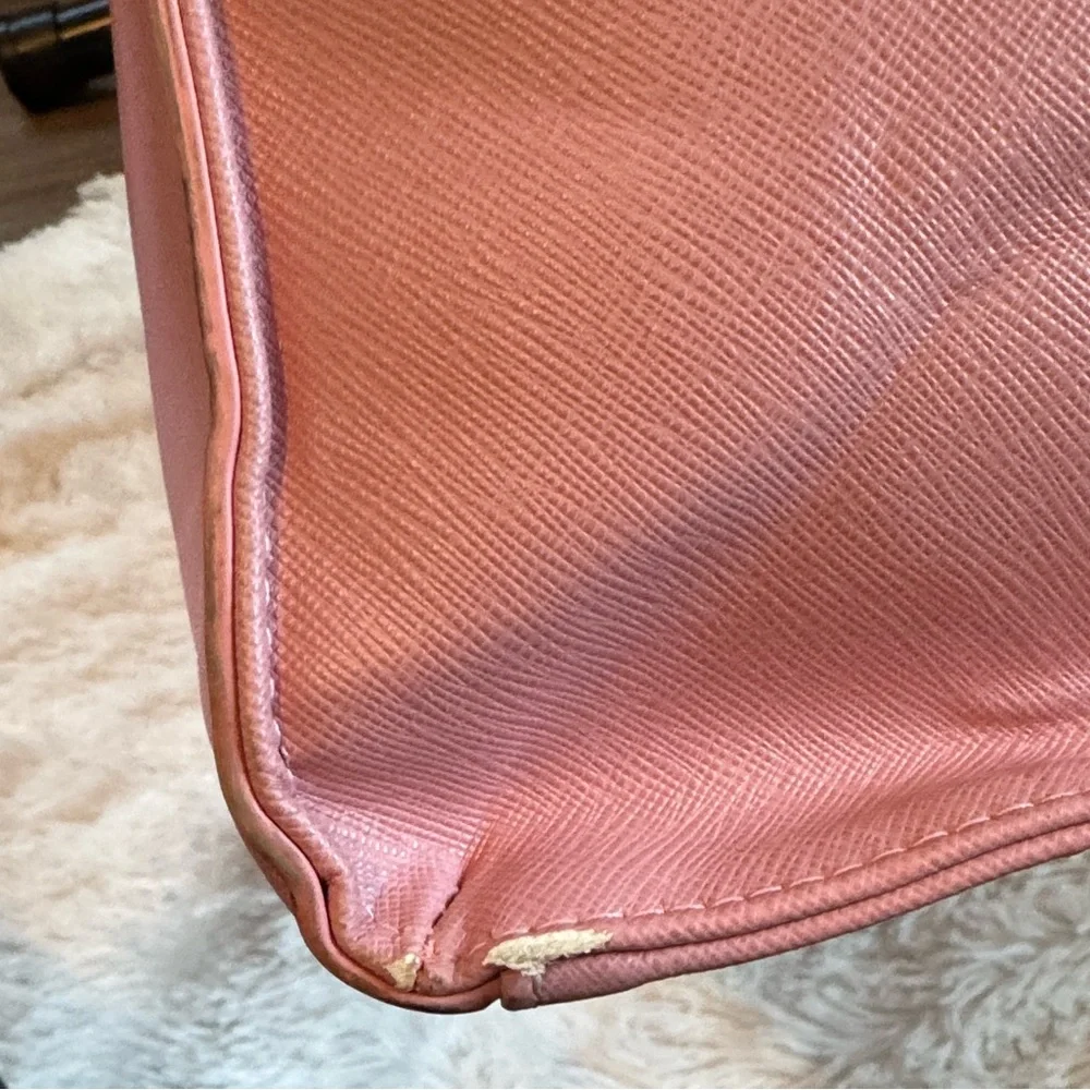 Rainsmore Waterproof Pink Laptop Bag/Brief Case Removable strap and Bow Tag